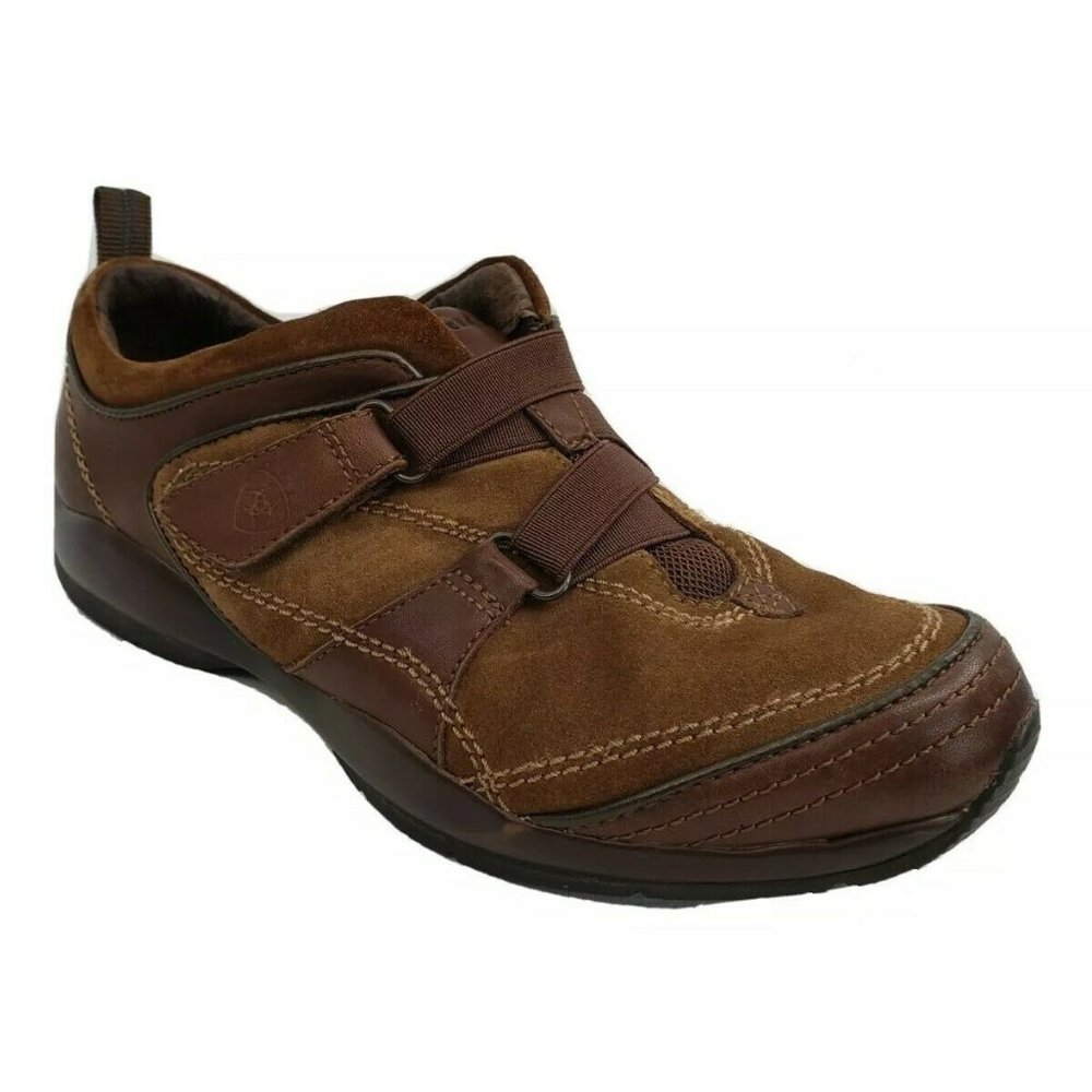 Ariat Womens Brown Leather Velcro Strap Shoes 8.5